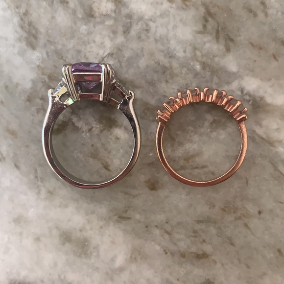 🦋Light purple cubic zirconia ring - Picture 11 of 11